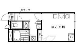 レオパレスルーチェ 1階1Kの間取り