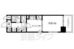 阪急京都本線 京都河原町駅 徒歩2分の賃貸マンション 12階1DKの間取り