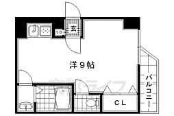 エンピツ2 3階1Kの間取り