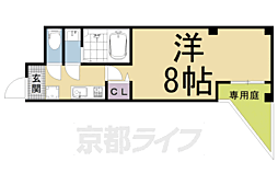 ＧＲＯＯＶＥ京都五番町 1階1Kの間取り