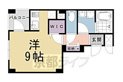ＡＲＫ洛央 3階1Kの間取り