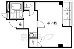 N・エステートモアー三条 1Kの間取図画像
