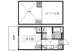 ロフティ京都西陣 1Kの間取図画像