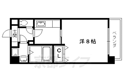 グラシアス 1Kの間取図画像