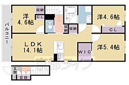 シャーメゾンGrass 3LDKの間取図画像
