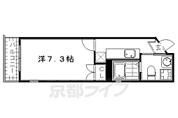 ドーリアKYOTO大宮 1Kの間取図画像