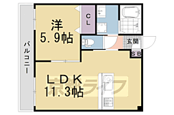 プライベートレジデンスHIRO 1LDKの間取図画像