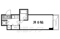 エイム二番町 1Kの間取図画像