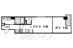 プラネシア烏丸御池 1LDKの間取図画像