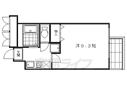 CITYSPIRE烏丸御池 1Kの間取図画像