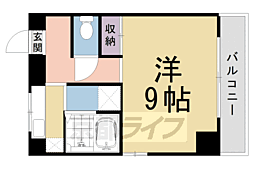 ホライズン衣棚 1Kの間取図画像