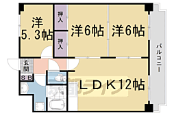 プレミール段町 3LDKの間取図画像