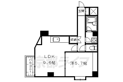 ロイヤル御池 1LDKの間取図画像