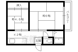 すみれハイツ 2Kの間取図画像