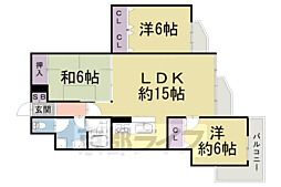 エギュー・ド・ブランシェ 3LDKの間取図画像