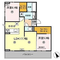 間取図画像 2LDK