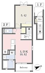 パークメゾン1 1LDKの間取図画像