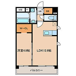 WISTERIA SUITE 1LDKの間取図画像