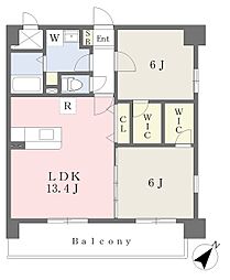 スタンドリバー松島3 2LDKの間取図画像