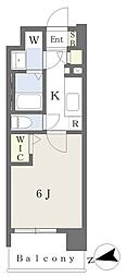 プラシオ箱崎駅前 1Kの間取図画像