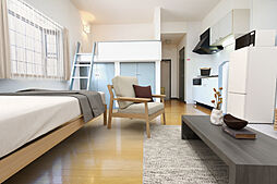 ウィステリア松香台 101 1階ワンルームのリビング/ダイニング