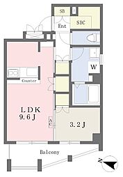 J'SBLD 1LDKの間取図画像