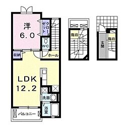 レジデンス大門 1LDKの間取図画像