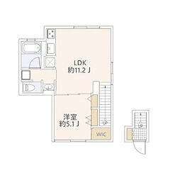 GRANDUO代沢3 1LDKの間取図画像