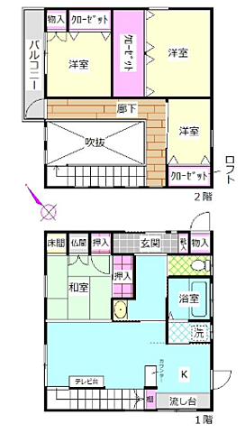 間取り 有田市初島町浜86-2