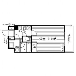 ARTIS仙台木町通 1Kの間取図画像