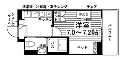 (仮称)学生会館 シャーメゾン茨城大学前[食事付き] 1Kの間取図画像