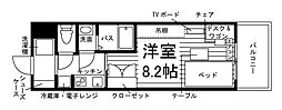 モン・ヴィラージュ大川2 1Kの間取図画像