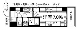 (仮称)学生会館 エンブルエール浜松城北[食事付き] 1Kの間取図画像