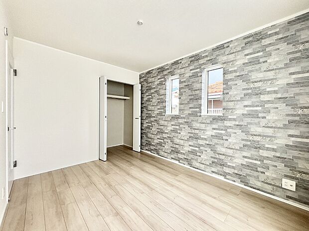 アクセントクロスを使用しワンランクアップの空間に。  