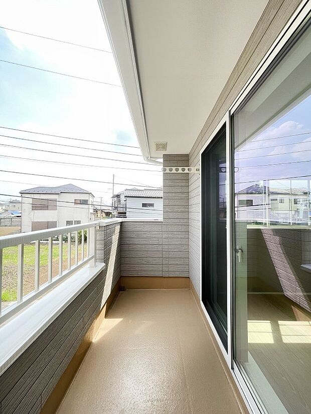 風通しの良いバルコニー