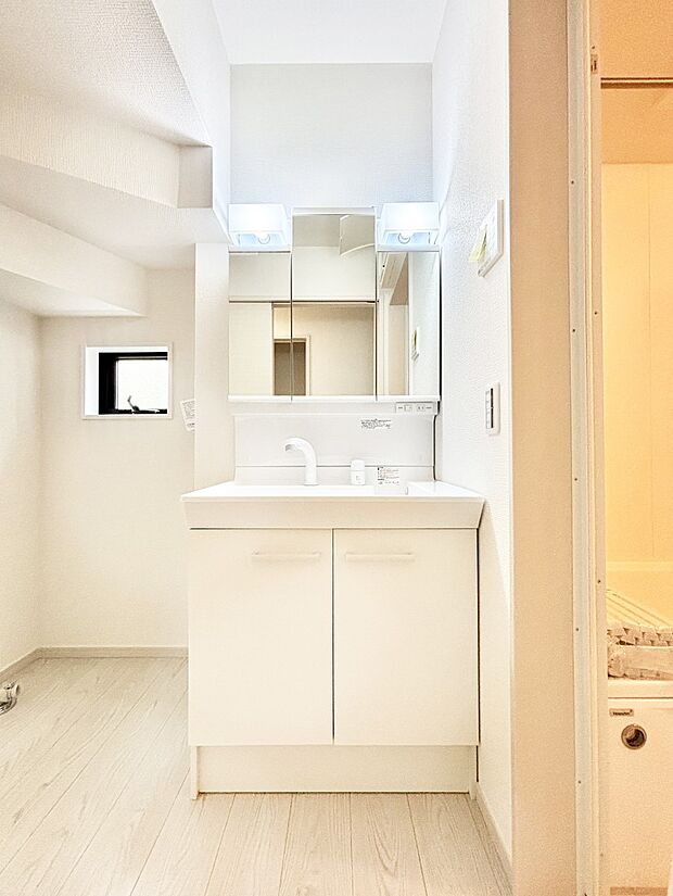 収納力と機能性に優れた洗面化粧台