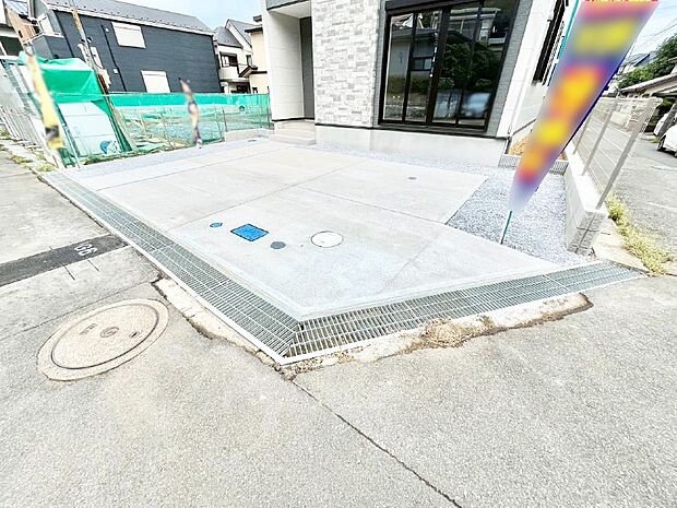 並列2台駐車可能なゆとりのカースペース