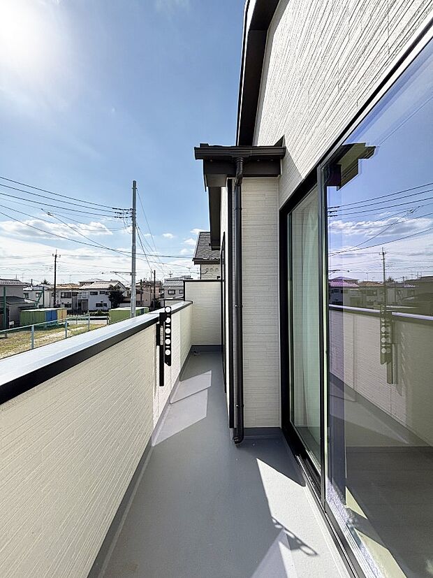 風通しの良いバルコニー
