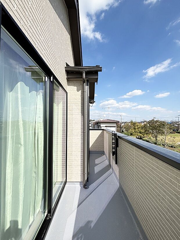 風通しの良いバルコニー