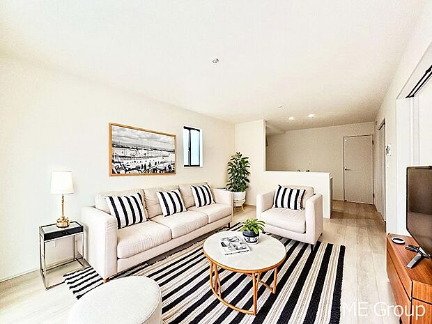 落ち着いた雰囲気のＬＤＫは家族みんなの快適空間※家具はCGです