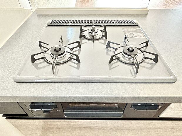 三口ガスコンロでお料理が一気にはかどりそう