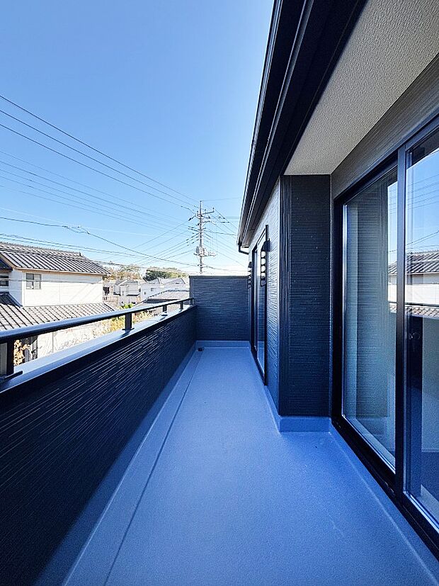 風通しの良いバルコニー