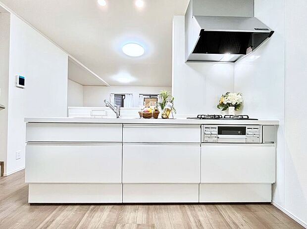 ゆとりあるキッチンではご家族と楽しくお料理ができます。