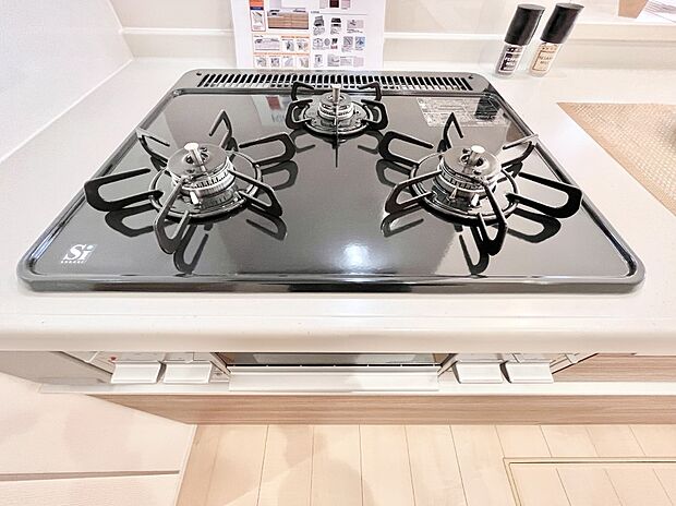 三口ガスコンロでお料理が一気にはかどりそう