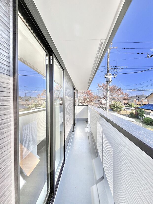 風通しの良いバルコニー