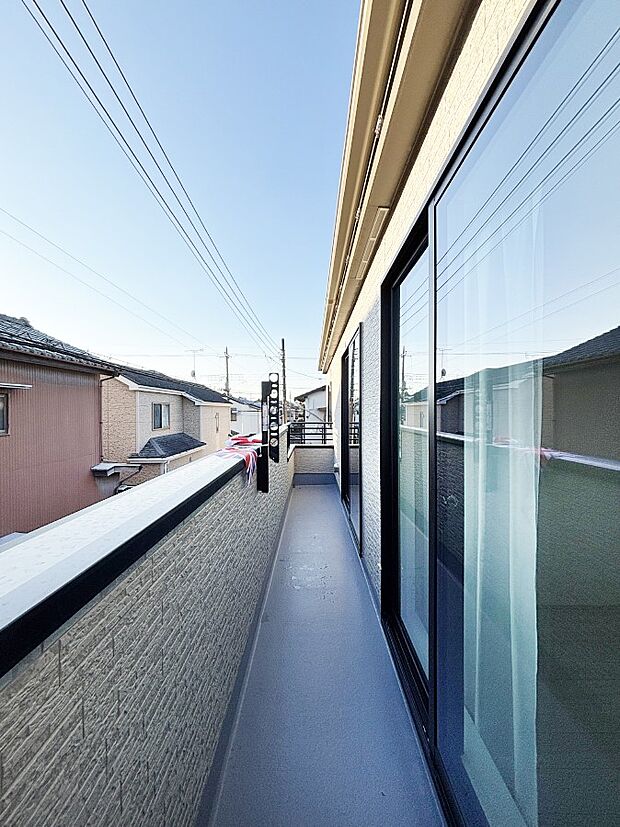 風通しの良いバルコニー