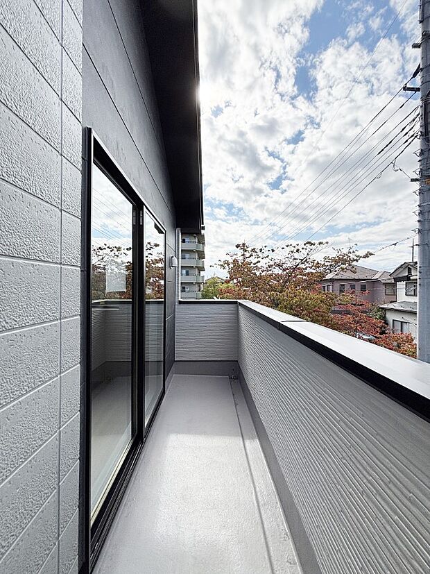 風通しの良いバルコニー