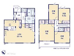 柏市東中新宿3丁目 2期 新築一戸建て 全1棟