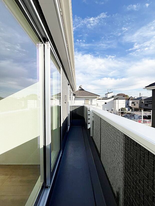 風通しの良いバルコニー