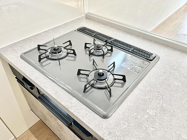 三口ガスコンロでお料理が一気にはかどりそう